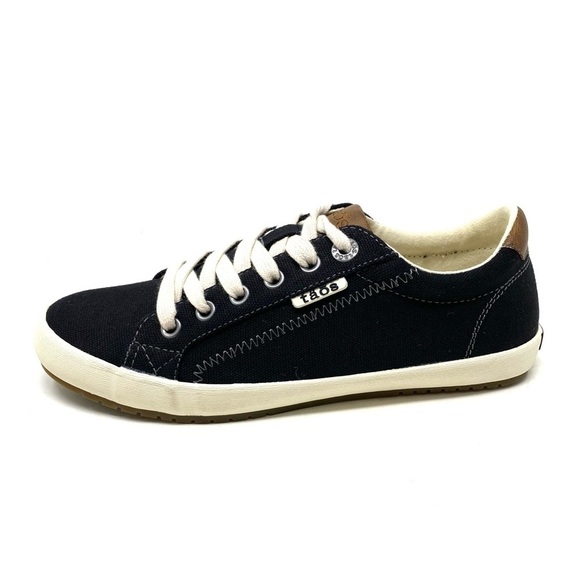 Taos Starburst Canvas Sneakers Black/Tan - Picture 1 of 8